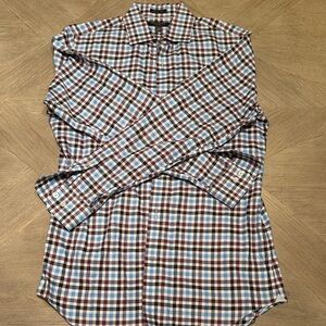 Banana Republic Blue Red White Plaid Shirt
